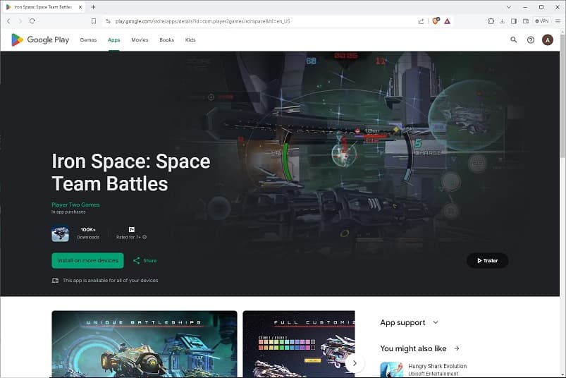 Iron Space - Multiplayer Action Mobile Game